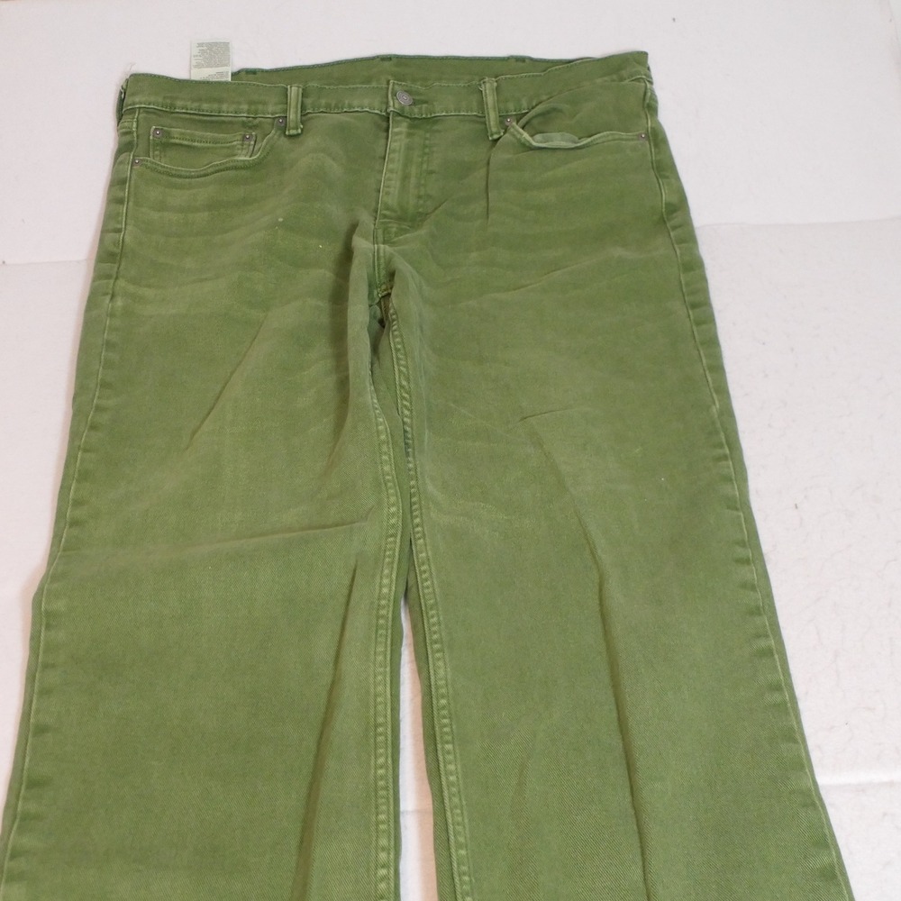 Levi's Mens 514 Jeans 40x32 Olive Green Straight Fit Earthy Gorpcore Workwear